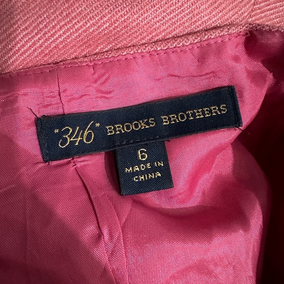 Brooks Brothers | Pink A-Line Classic Mid Rise Skirt Size 6 Small S - Picture 3 of 5